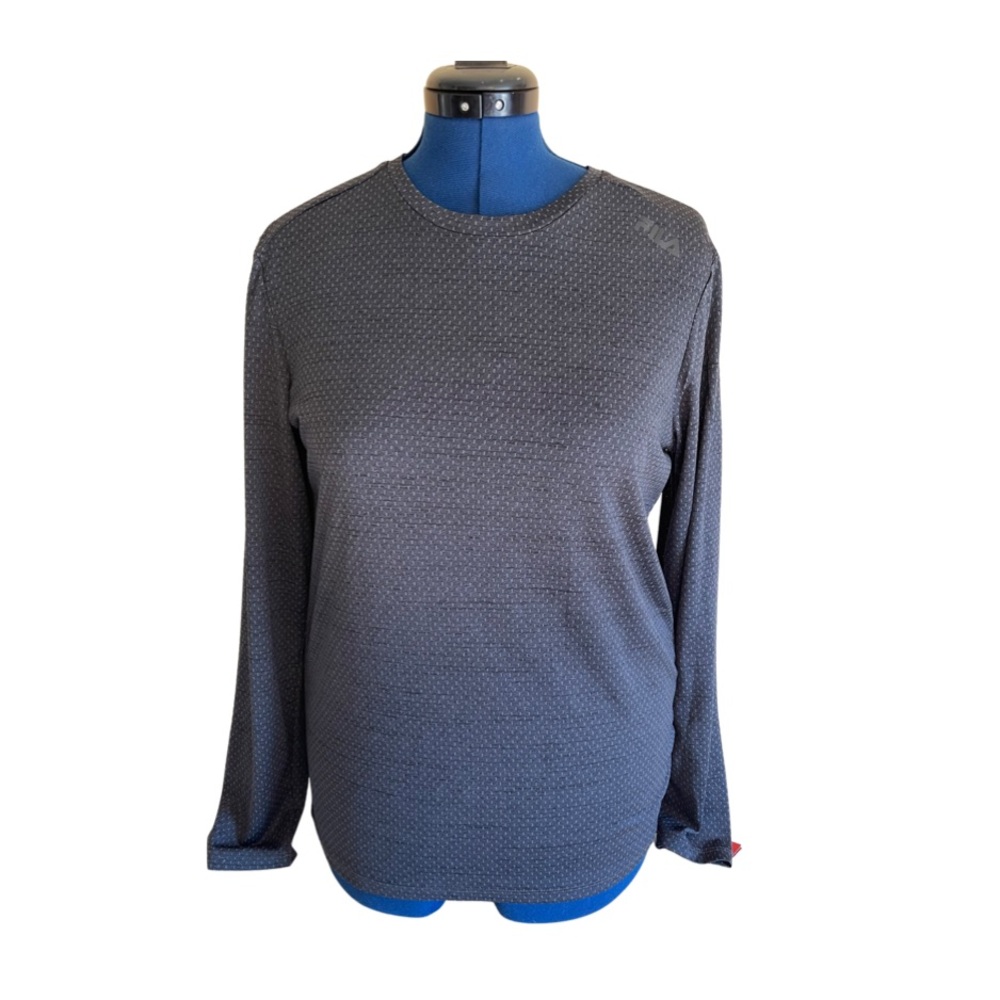 Fila Sport Live in Motion Men’s Trudry Moisture Wicking Long Sleeve Shirt Size S